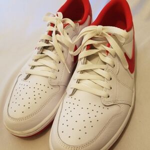 Nike Air Jordan 1 Low OG "University Red" Shoe Men's‎ Size 12 Sneaker EUC